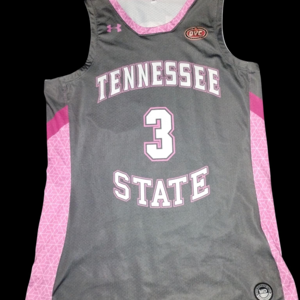 Under Armour Gray and Pink Sports Jersey